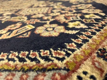 Close-up on the rug's texture