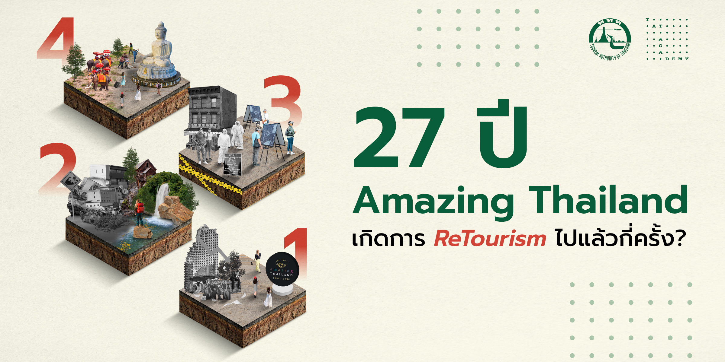 27 ปี Amazing Thailand มี ReTourism ไปแล้วกี่ครั้ง?