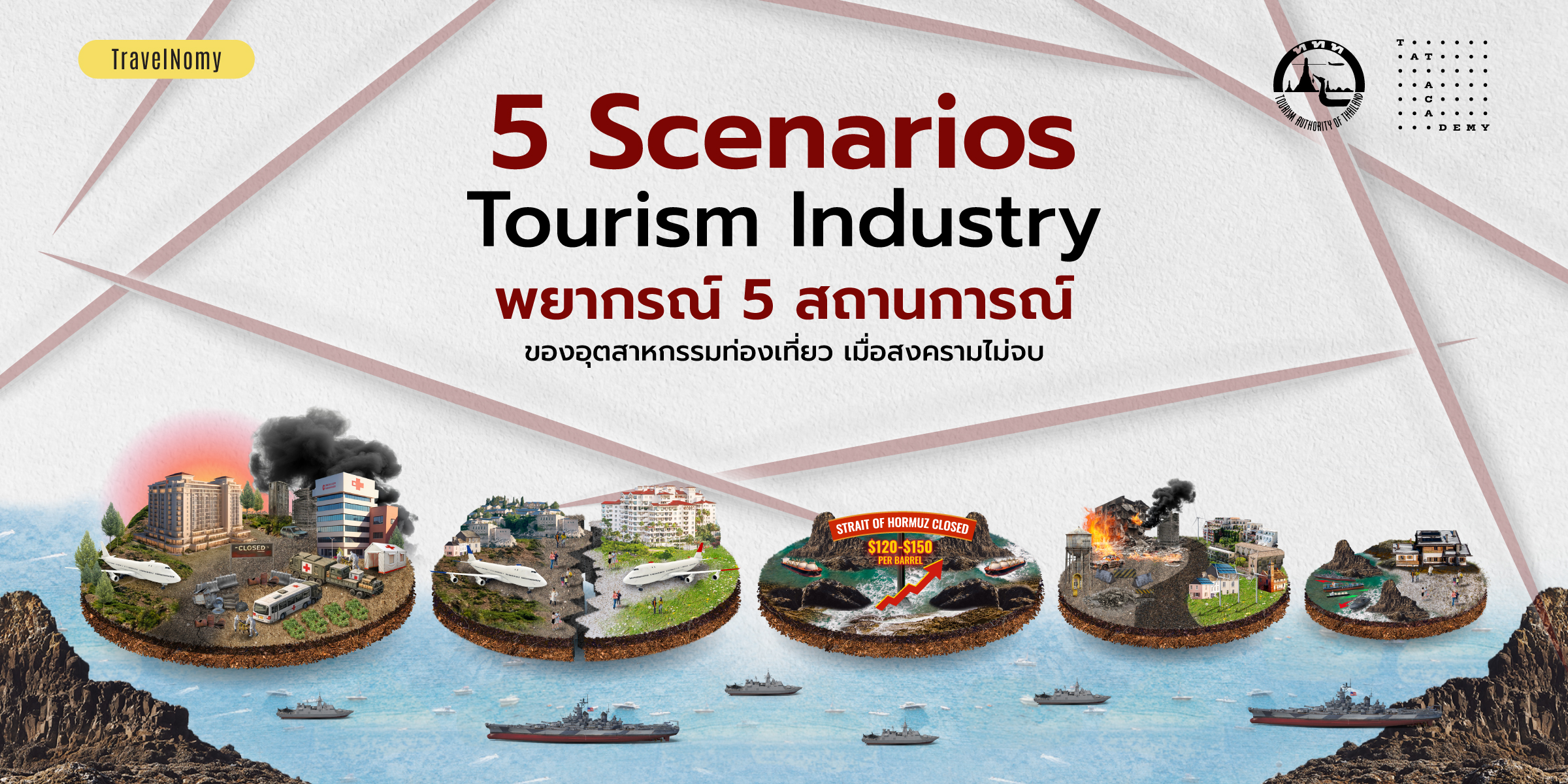 5 Scenarios Tourism Industry พยากรณ์ 5 สถานการณ์ของอุตสาหกรรมท่องเที่ยว เมื่อสงครามไม่จบ