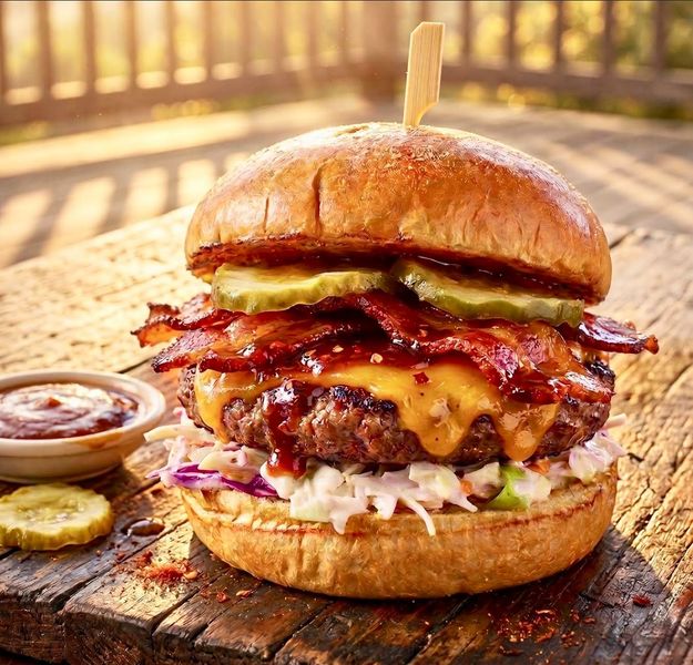 Honey Hot Bacon Burger
