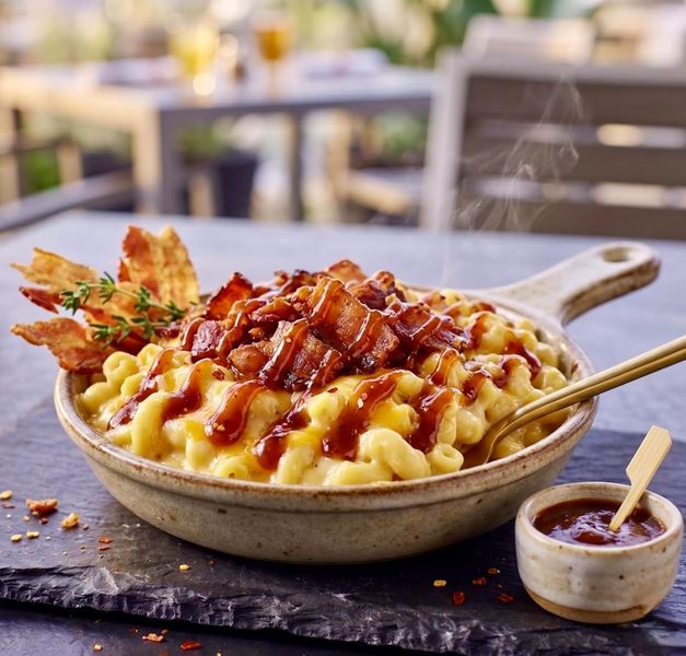Honey Hot Bacon Mac & Cheese