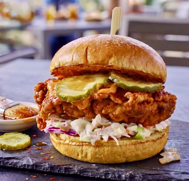 Honey Hot Crispy Chicken Sandwich