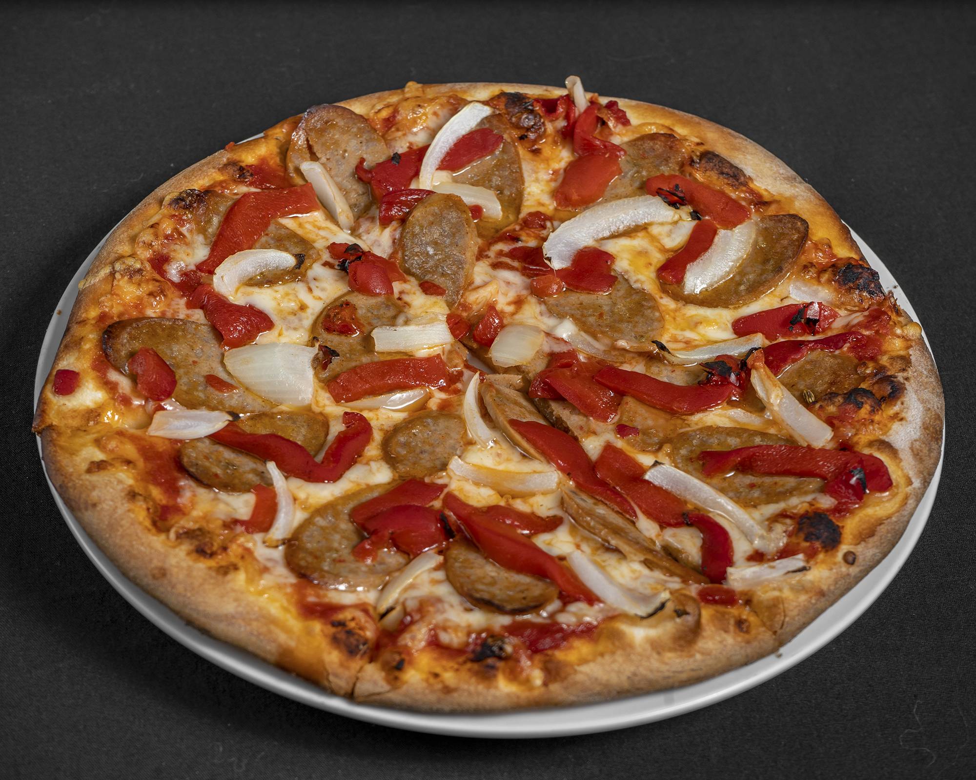 Italian Sausage, Roasted Red Pepper & Onion Pizza