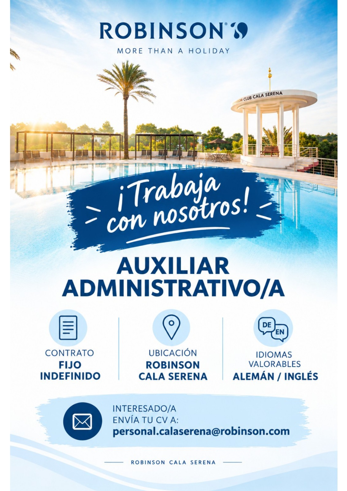 Auxiliar Administrativo/a – Contrato Indefinido