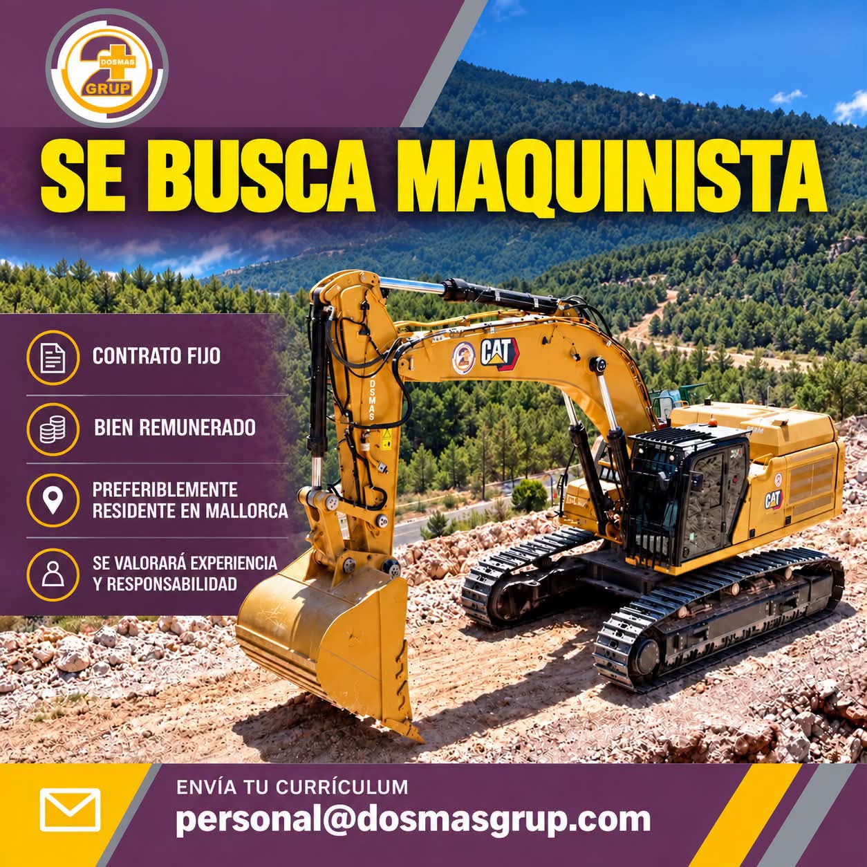 DOSMAS GRUP BUSCA MAQUINISTA
