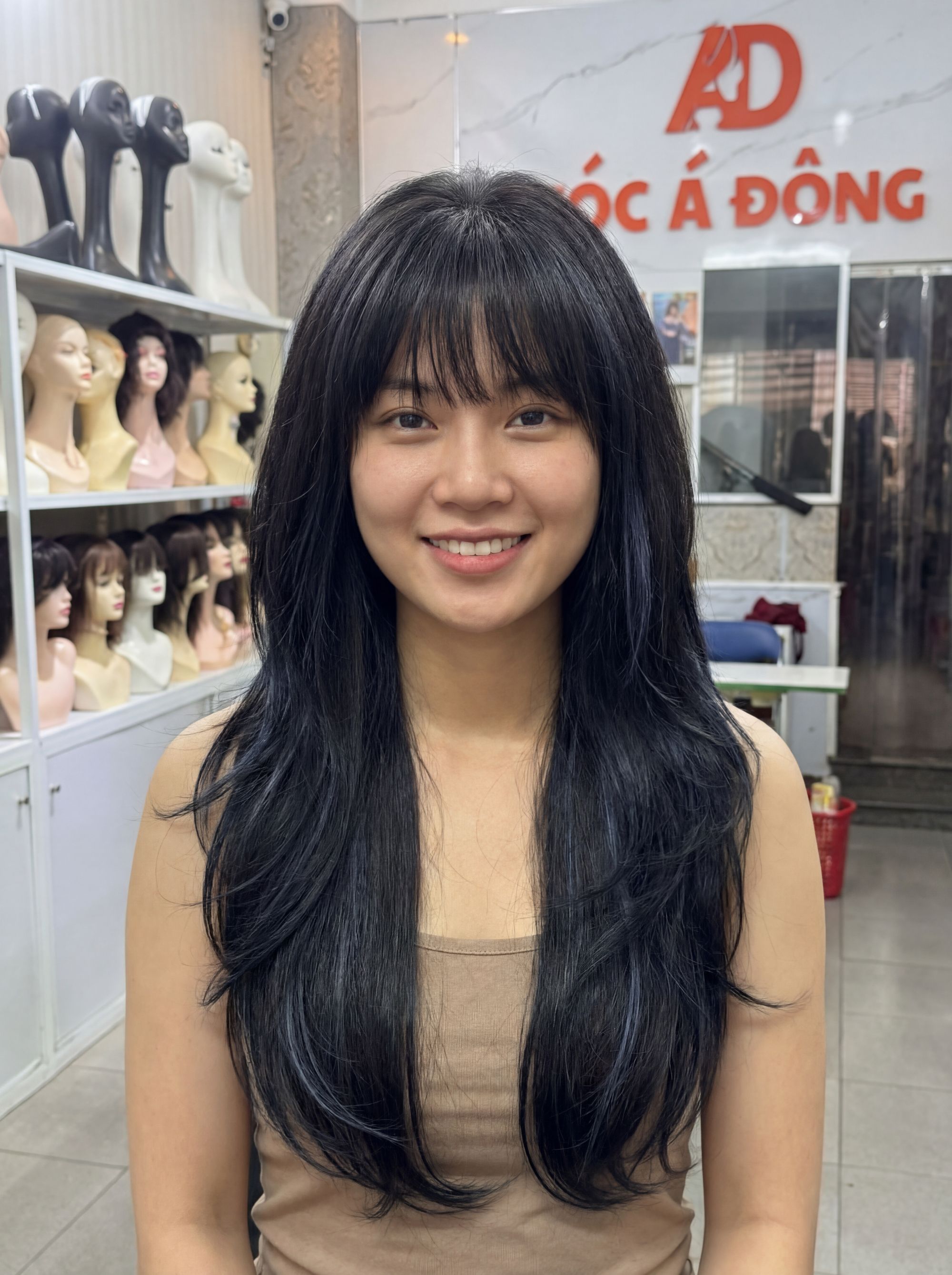 Tóc Giả Che Hói Đỉnh Đầu Nữ - Tóc Á Đông