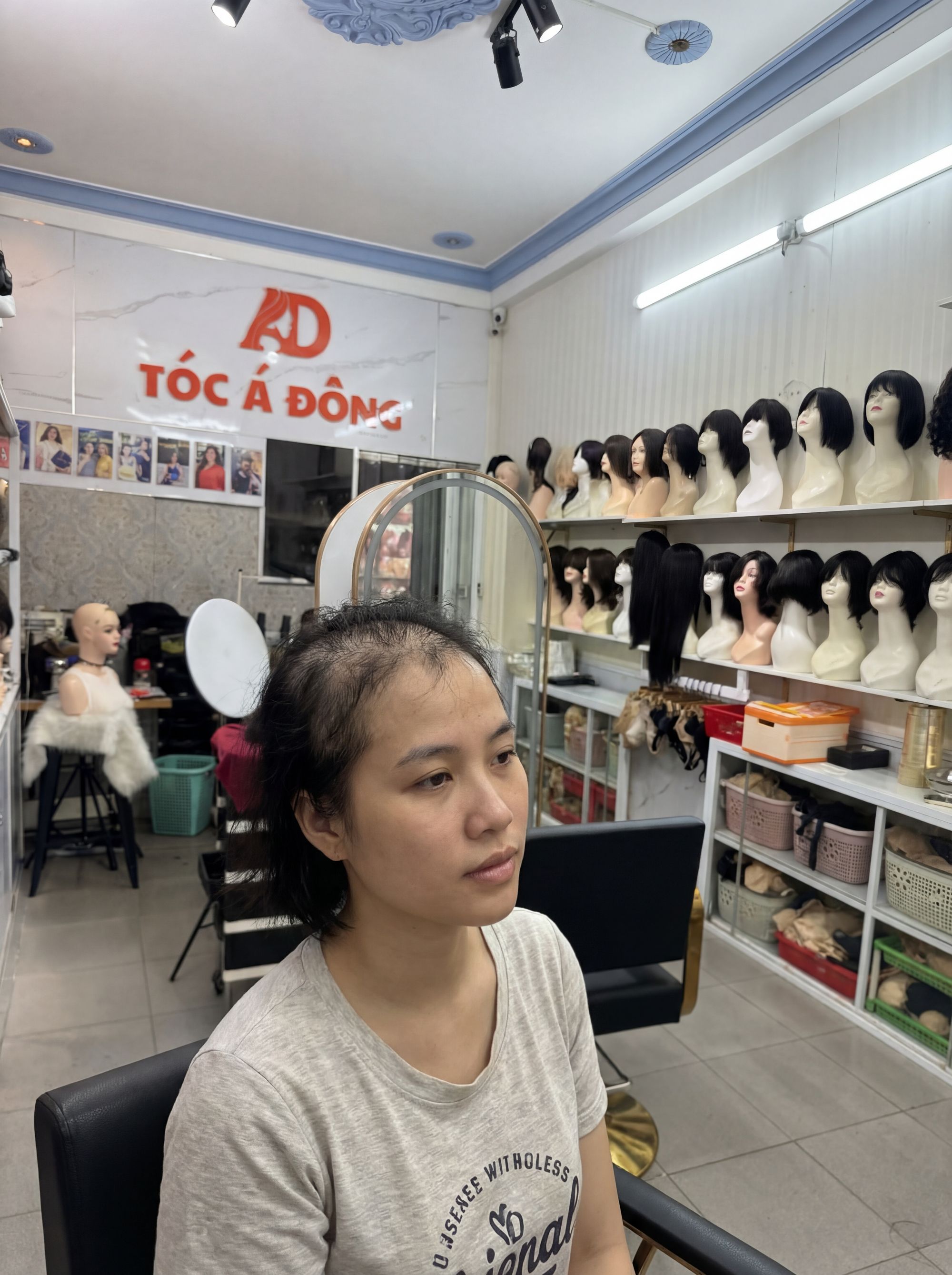 tóc giả cao cấp nữ - Tóc Á Đông