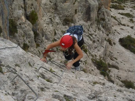 Vías ferratas de Villena y la Via Ferrata Ponoig en Alicante