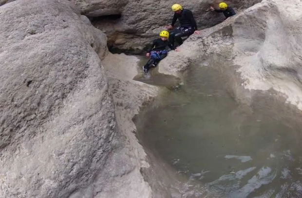 Descenso barranc sant pere iniciacion — Barranc de stpere