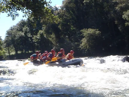 Rafting en el río Ulla en Padrón, A  Coruña. Iniciación