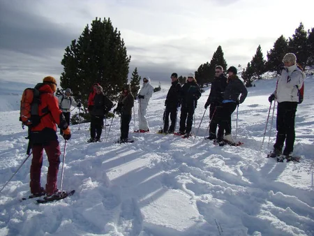 Raquetas de Nieve. Ascensión a una cima. Puigllançada, La Molina