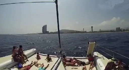 Catamaran en barcelona catamaran fiesta en barcelona — Cat bcn
