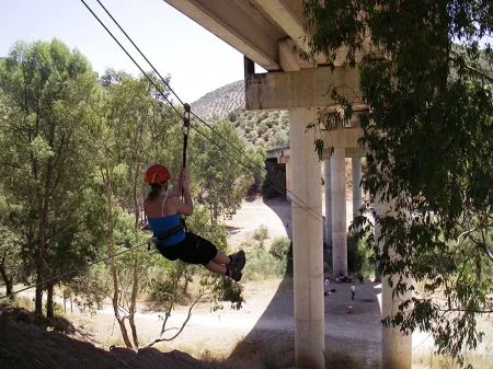 Circuito Multiaventura para grupos en Algodonales en Cádiz