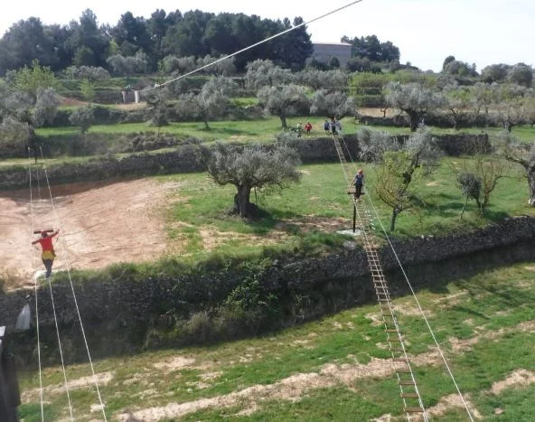 Parque multiaventura — 2 puentes tibetanos