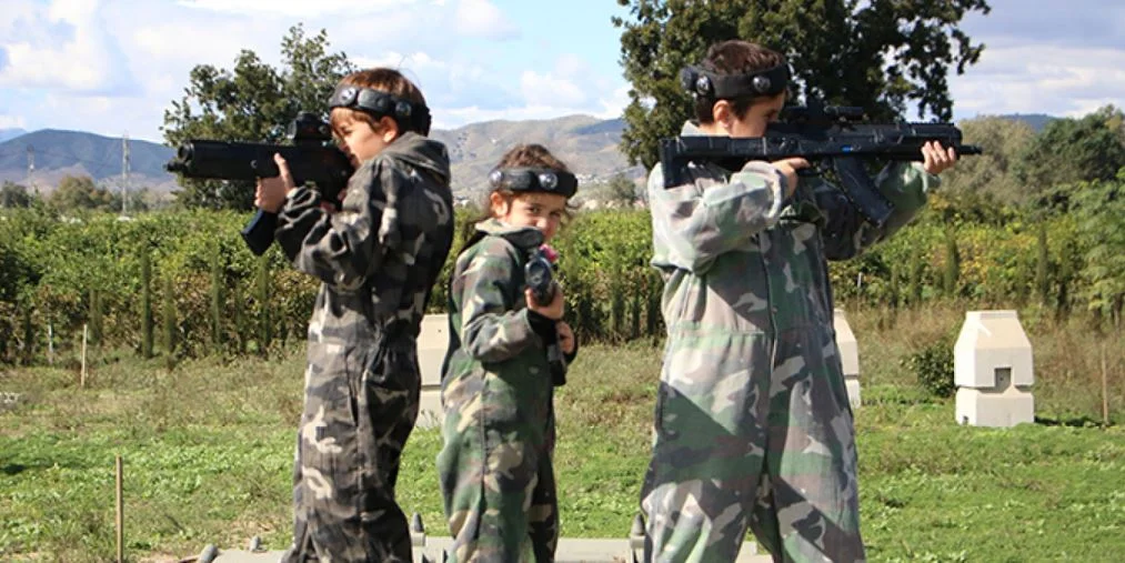 Laser tag en malaga — Fiesta cumple ninos paintball malaga