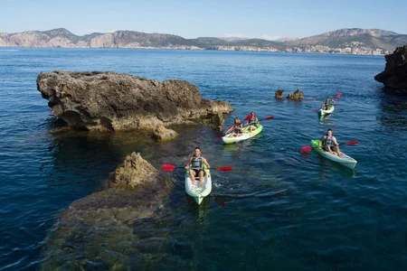 Kayak en Mallorca con guía