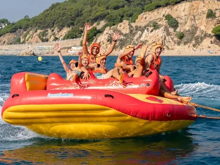 Diversión con el Bull Slider en Calella