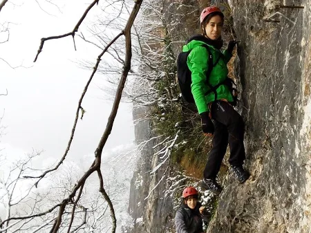Escalada en roca en Eraul, Navarra