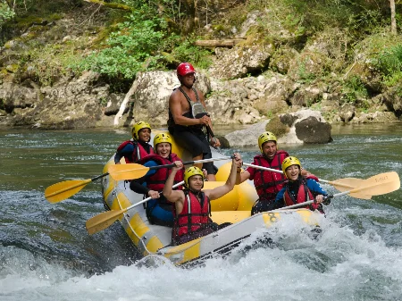 Pack Dúo en Sort. Rafting + Barranco. Iniciación aventura