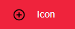 TODOvue Button icon left