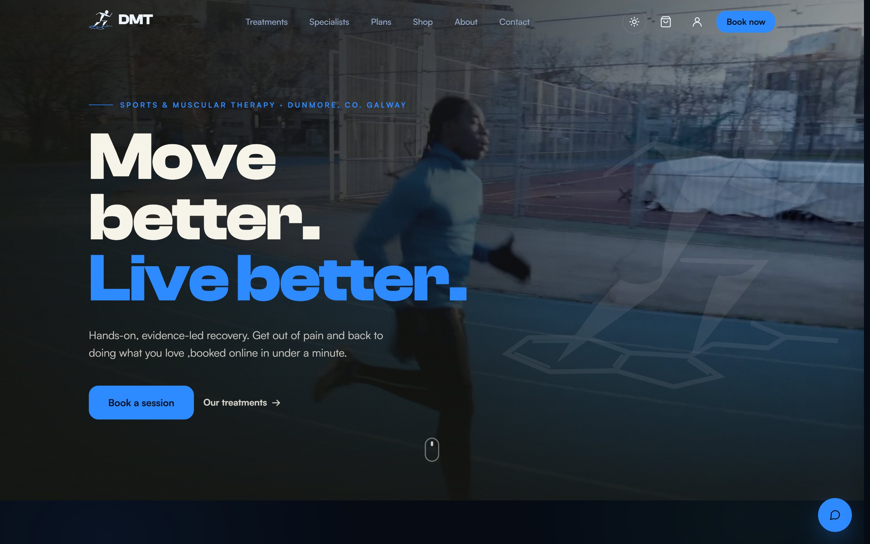 Dunmore Muscular Therapy — live site preview