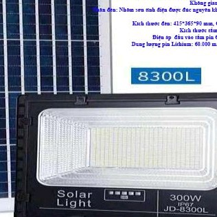 Đèn năng lượng mặt trời JD8200 L 200w