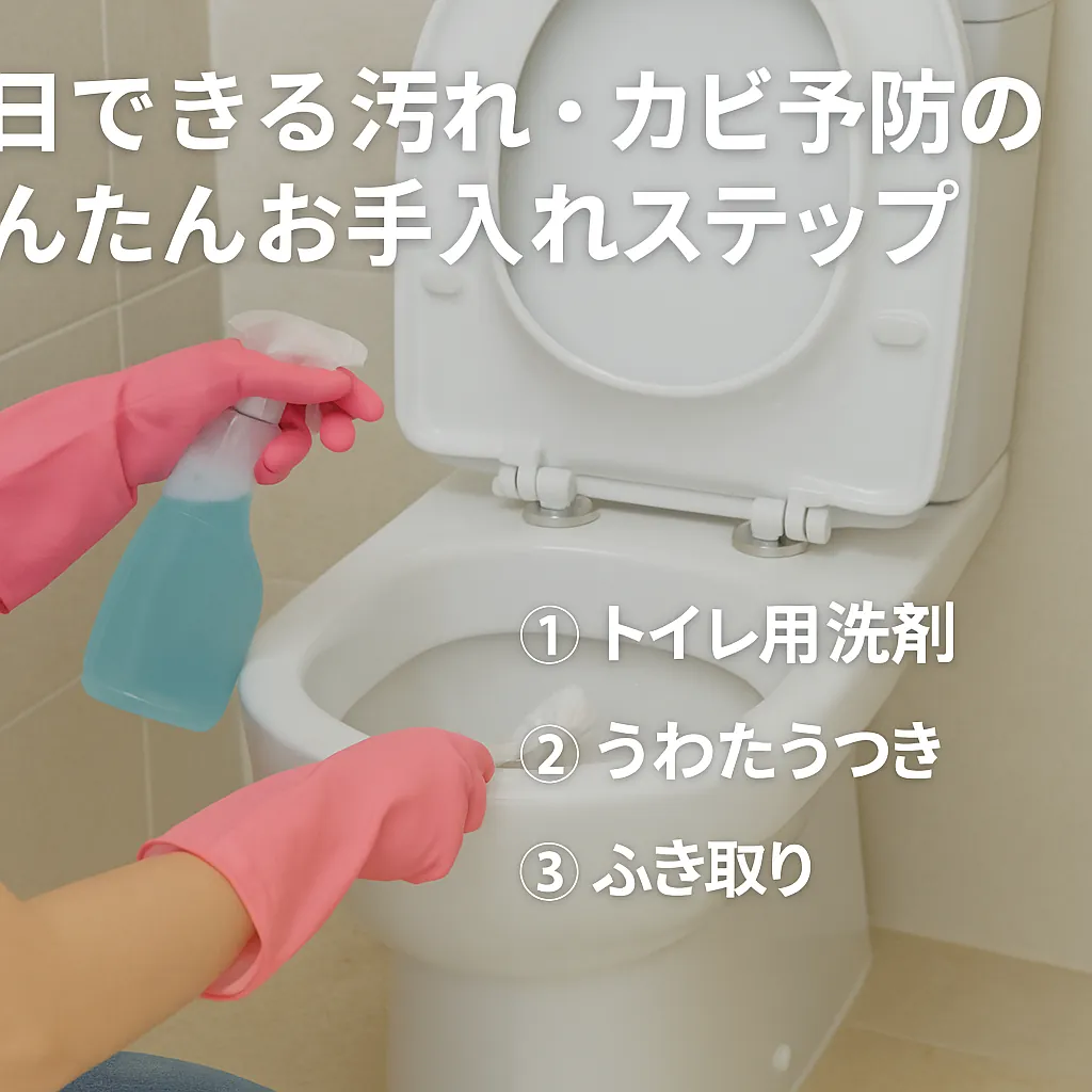 毎日できる汚れ・カビ予防のかんたんお手入れステップ