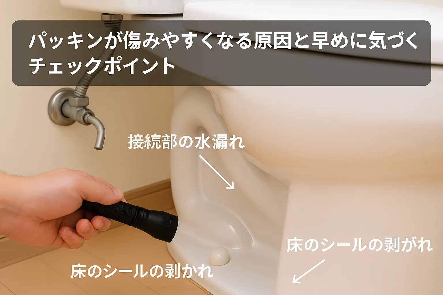 パッキンが傷みやすくなる原因と早めに気づくチェックポイント