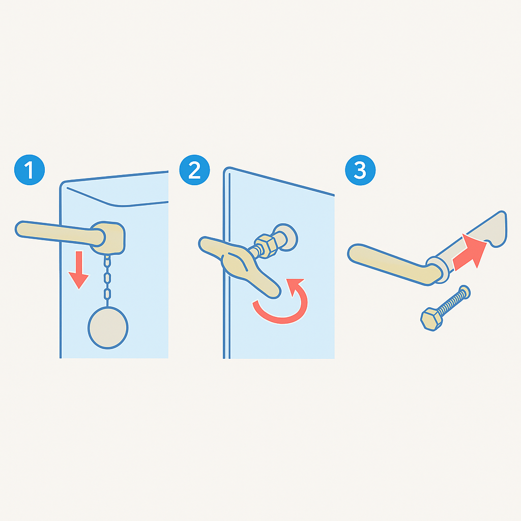 ✅ トイレのレバー交換手順🪛｜自分でできる簡単な修理方法