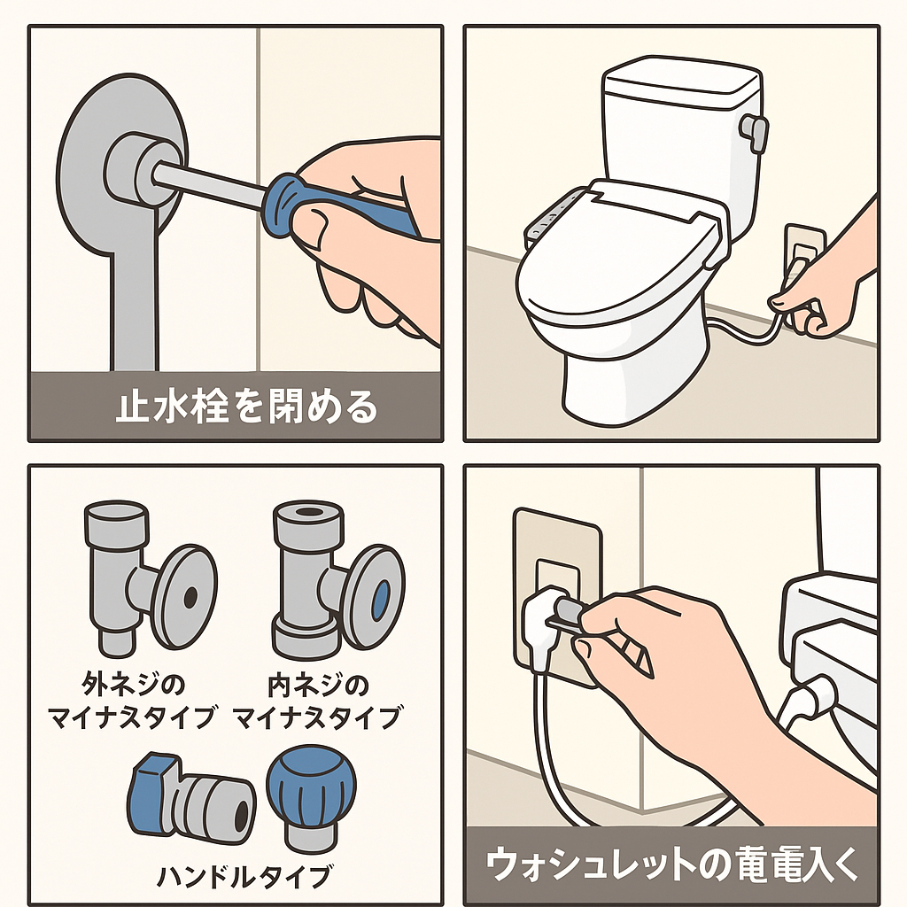 ✅ トイレの水が止まらないときにすぐやるべきこと🚨