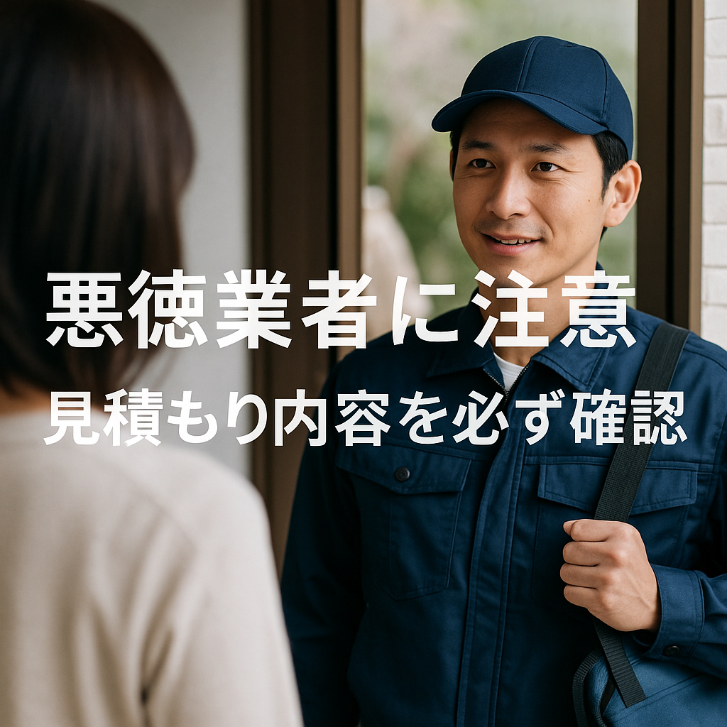 悪徳業者を見抜くためのチェックポイント