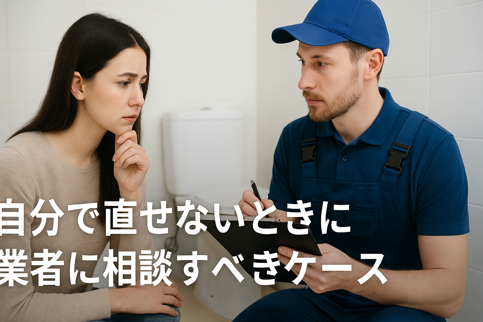 自分で直せないときに業者に相談すべきケース