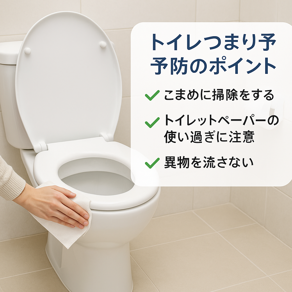 トイレつまりを防ぐための予防策