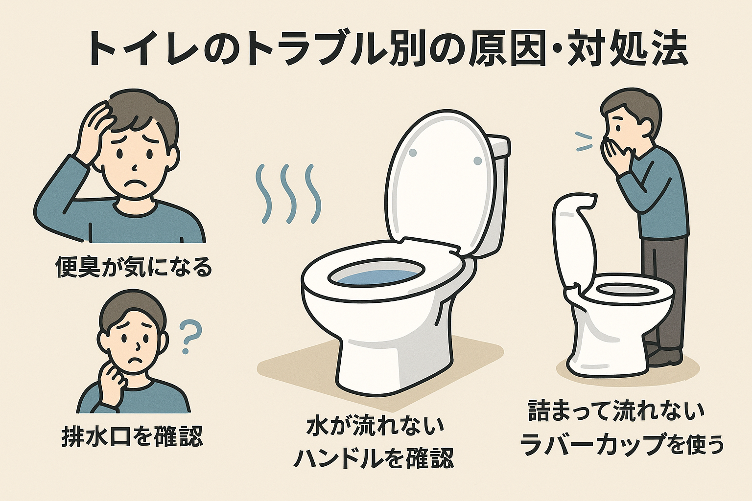 トイレのタンクから異音がする原因・対処法