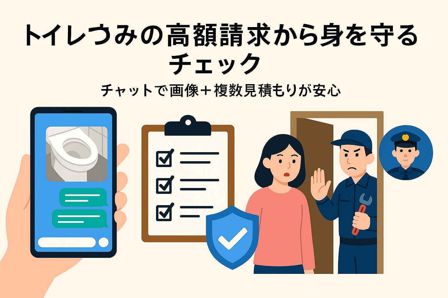 まとめ：トイレつまり・トイレ詰まりの「詐欺・高額請求」から自分を守るチェックリスト