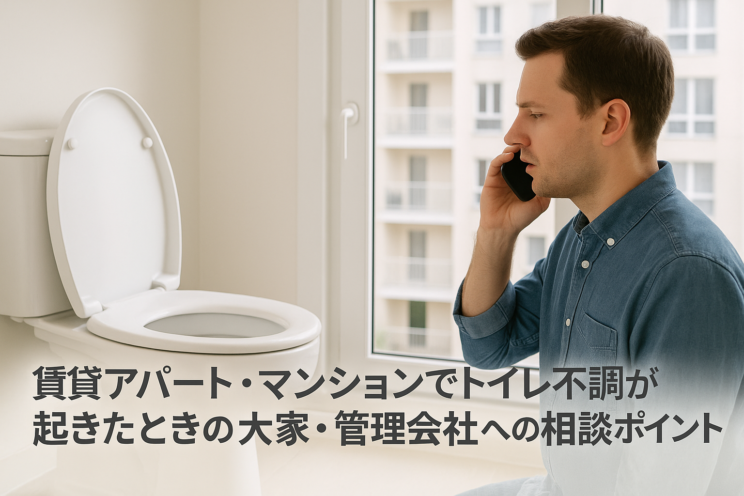賃貸アパート・マンションでトイレ不調が起きたときの大家・管理会社への相談ポイント