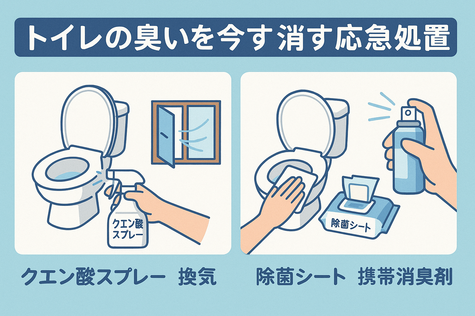 トイレの臭いを今すぐ消せる応急処置