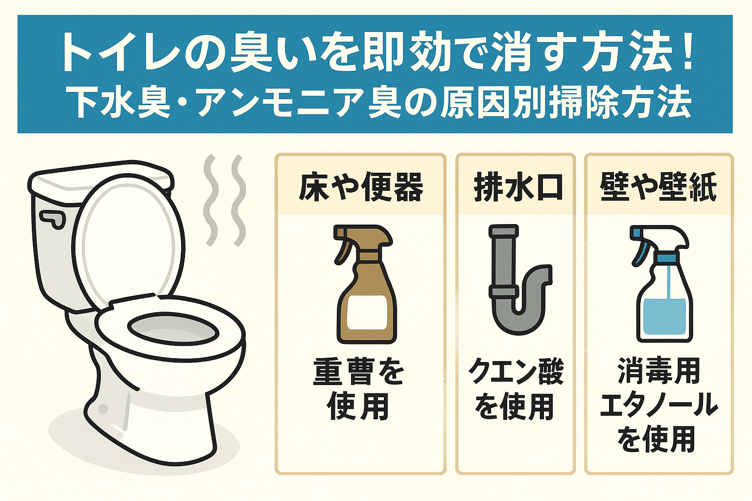 トイレつまりはすっぽん（ラバーカップ）で解消！失敗しない使い方・効果を上げるコツ