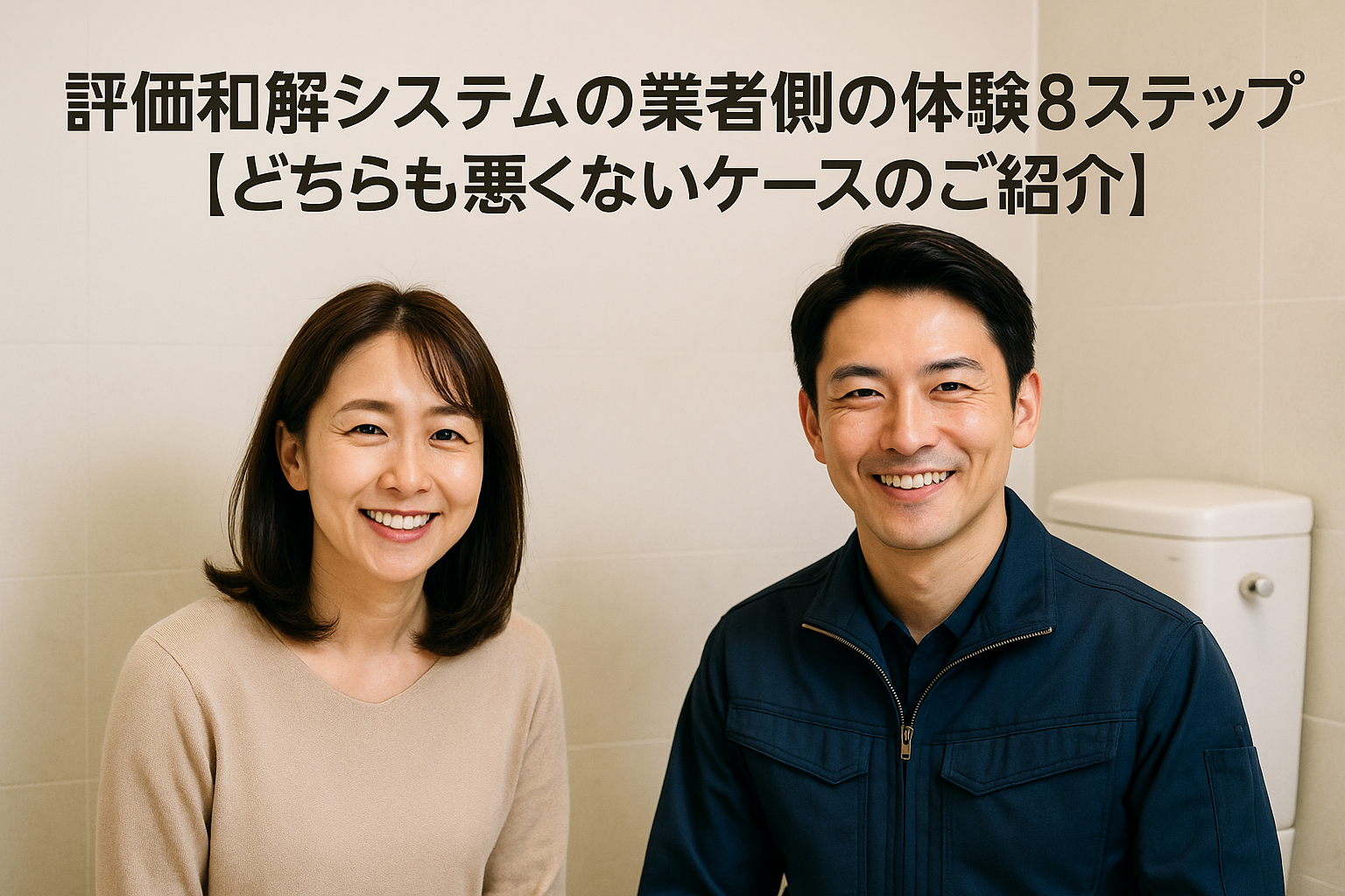 トイレつまり！業者側の評価和解システムの貴重な体験のご紹介 ８ステップ
