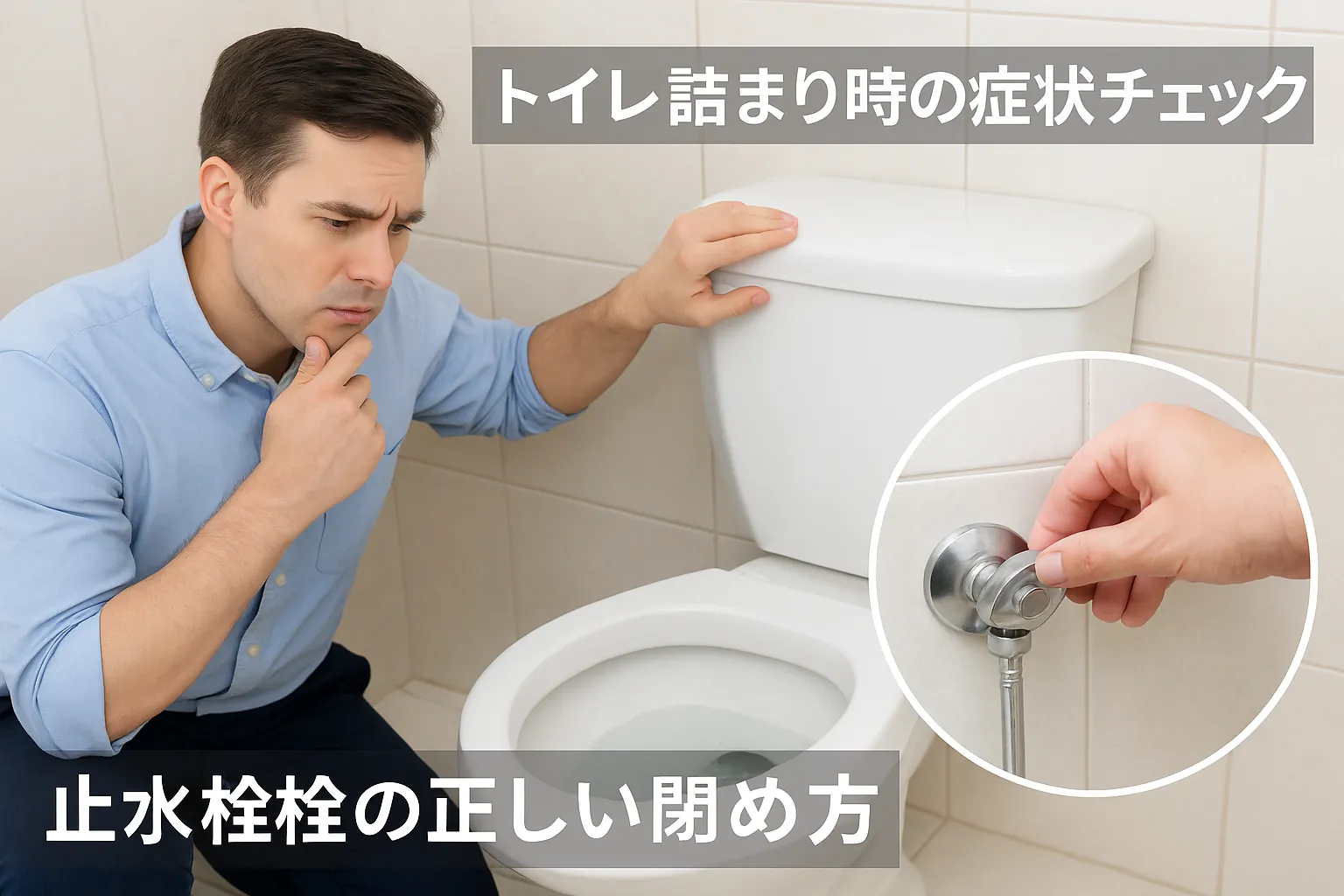 まず確認したい症状チェックと安全な止水の仕方