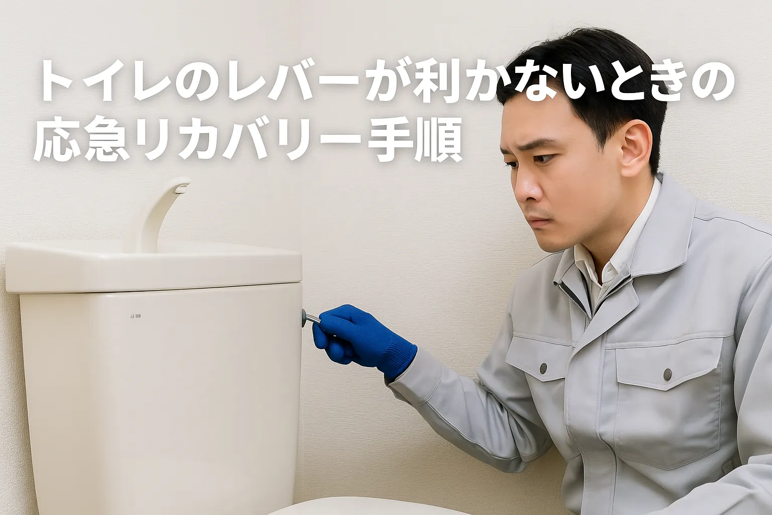 【トイレ詰まり】トイレのレバーが利かないときの応急リカバリー手順