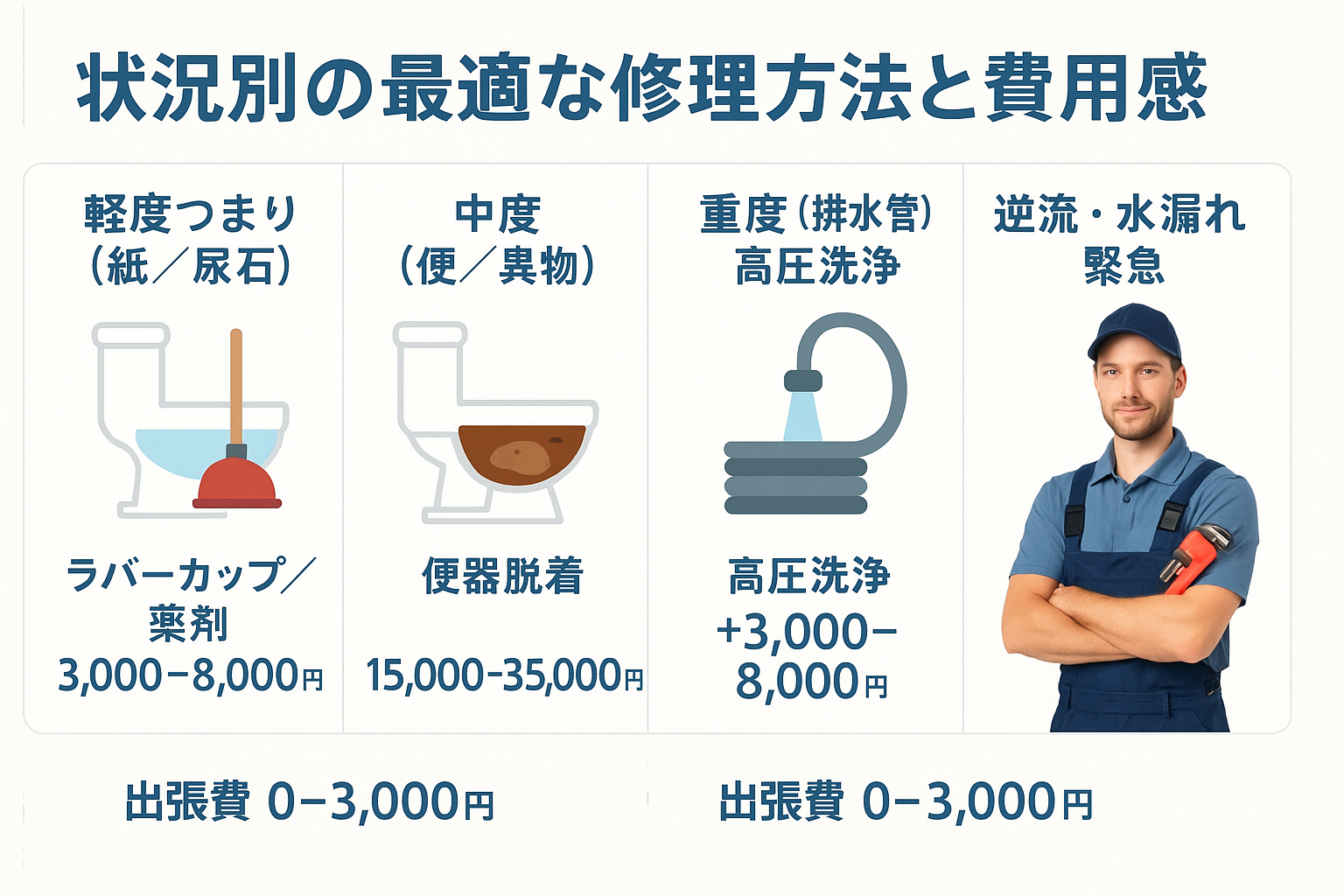 状況別の最適な修理方法と費用感（目安）