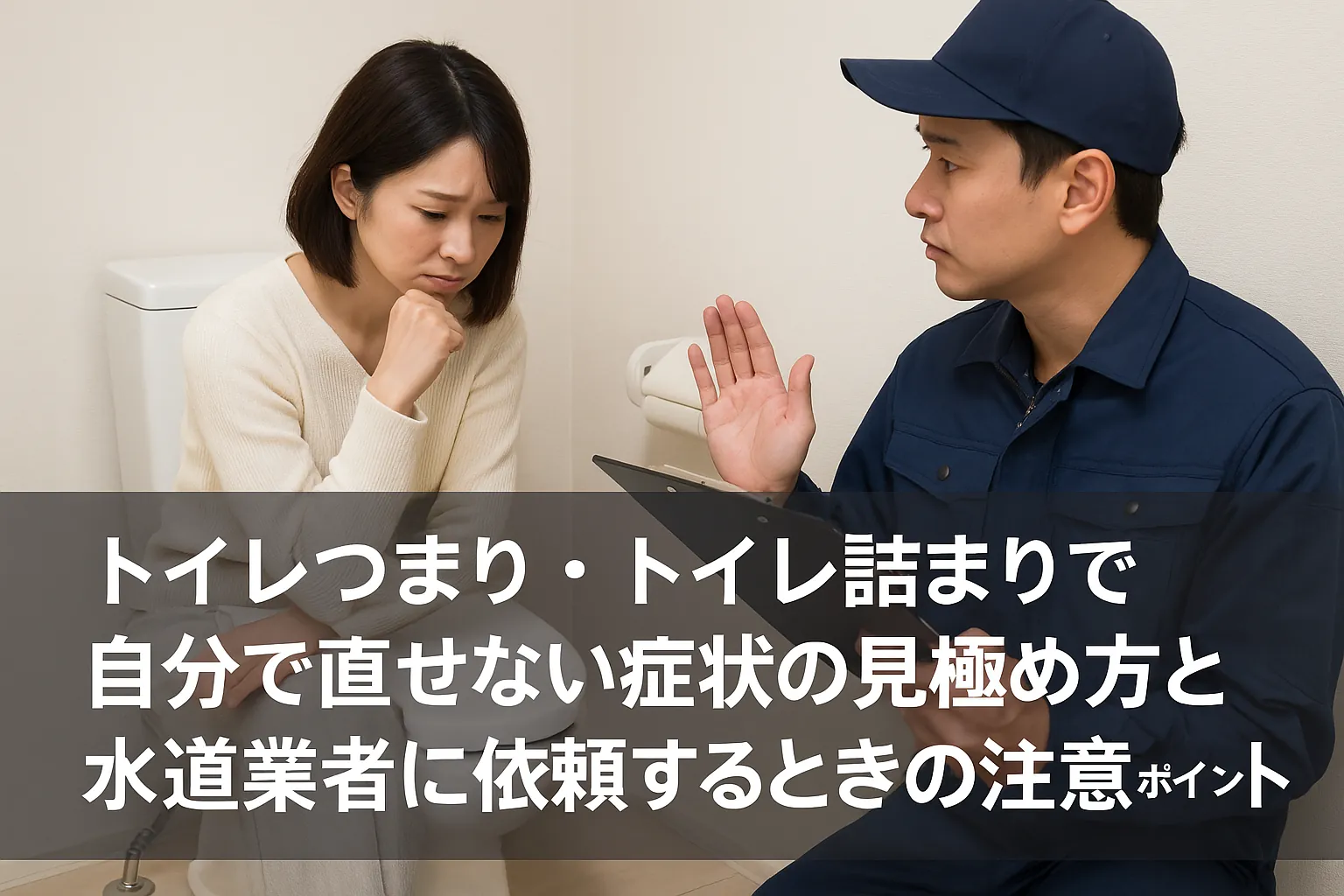 自分で直せない症状の見極め方と業者に依頼する際の注意点