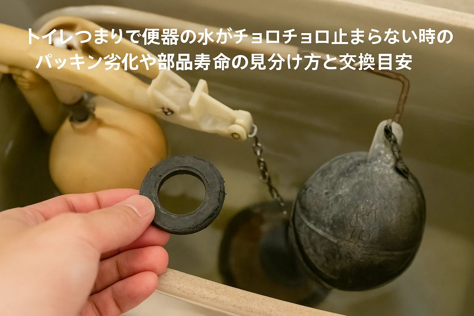 よくある原因② パッキン劣化や部品の寿命を見分けるポイントと交換目安