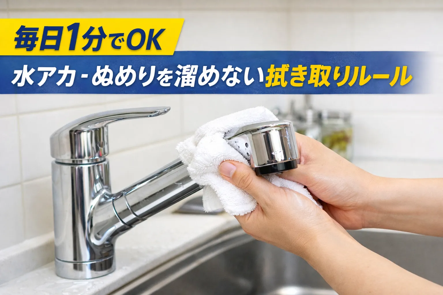 毎日1分でOK：水アカ・ぬめりを溜めない拭き取りルール