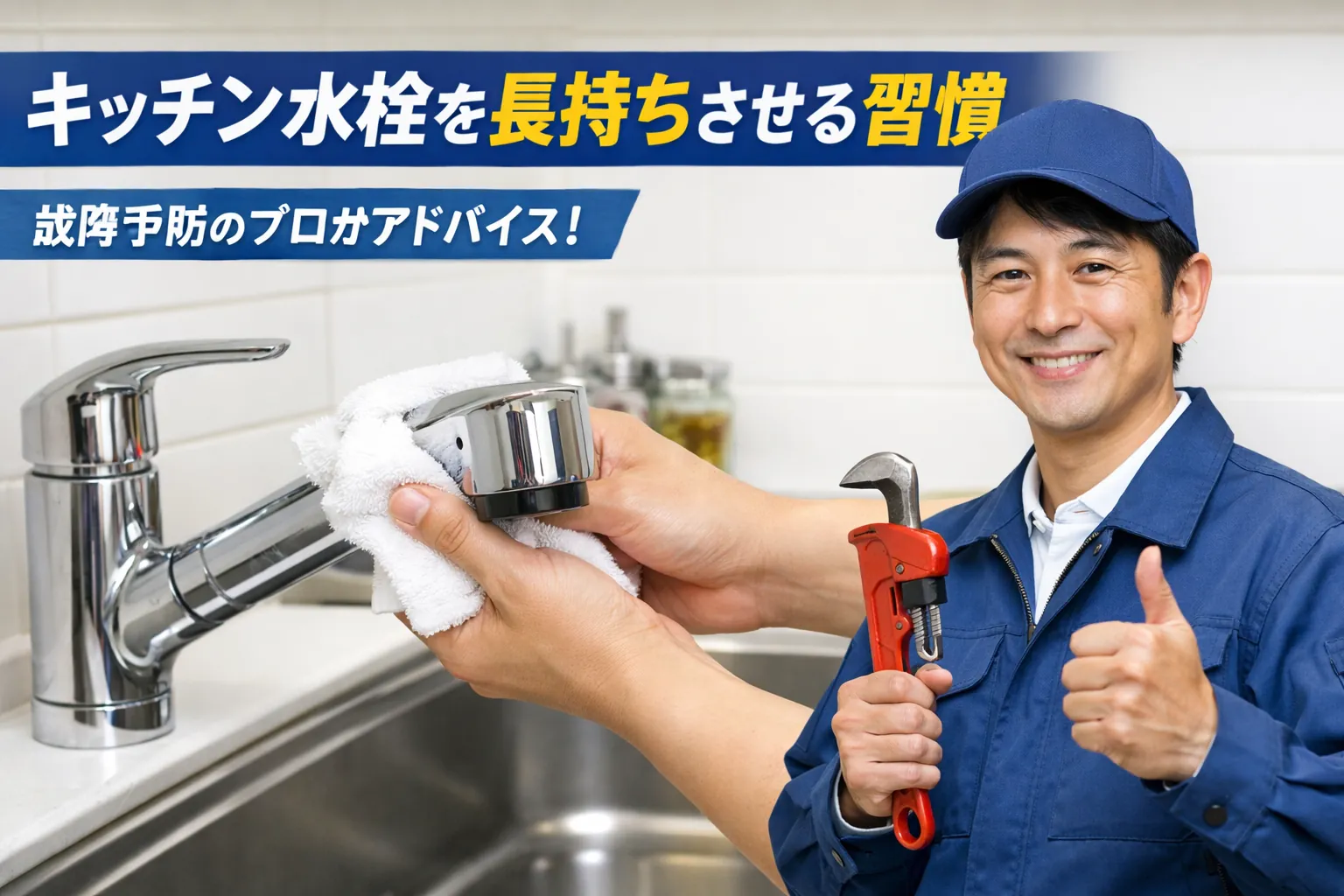 【キッチン・台所修理】キッチン水栓を長持ちさせる習慣｜故障を遠ざけるお手入れ術