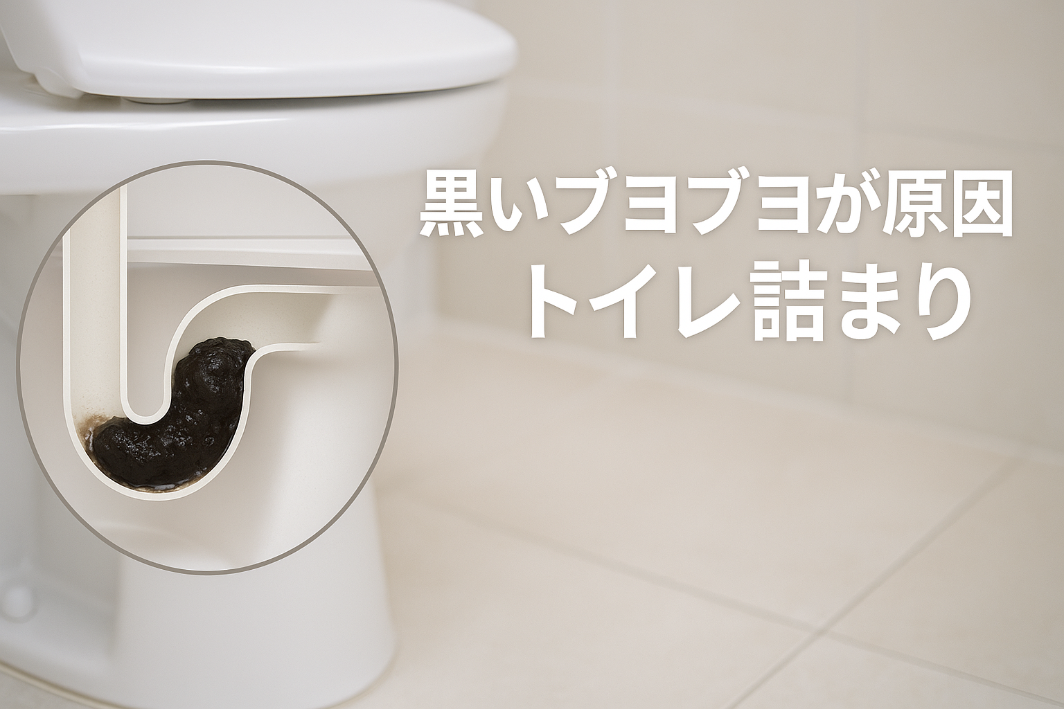 黒いブヨブヨで起きるトイレつまりの原因と対処法!糖尿病・高血圧の薬にも注意
