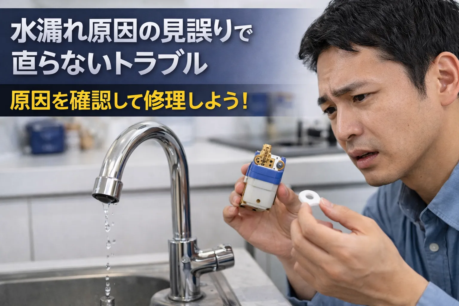 水漏れ原因の見誤りで直らないトラブル