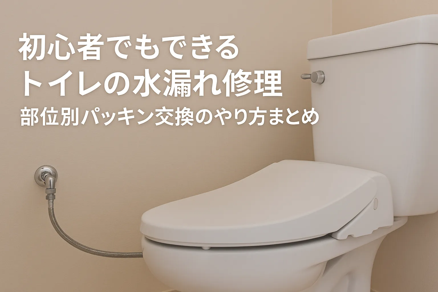 【トイレ詰まり】初心者でもできるトイレの水漏れ修理|部位別パッキン交換のやり方まとめ