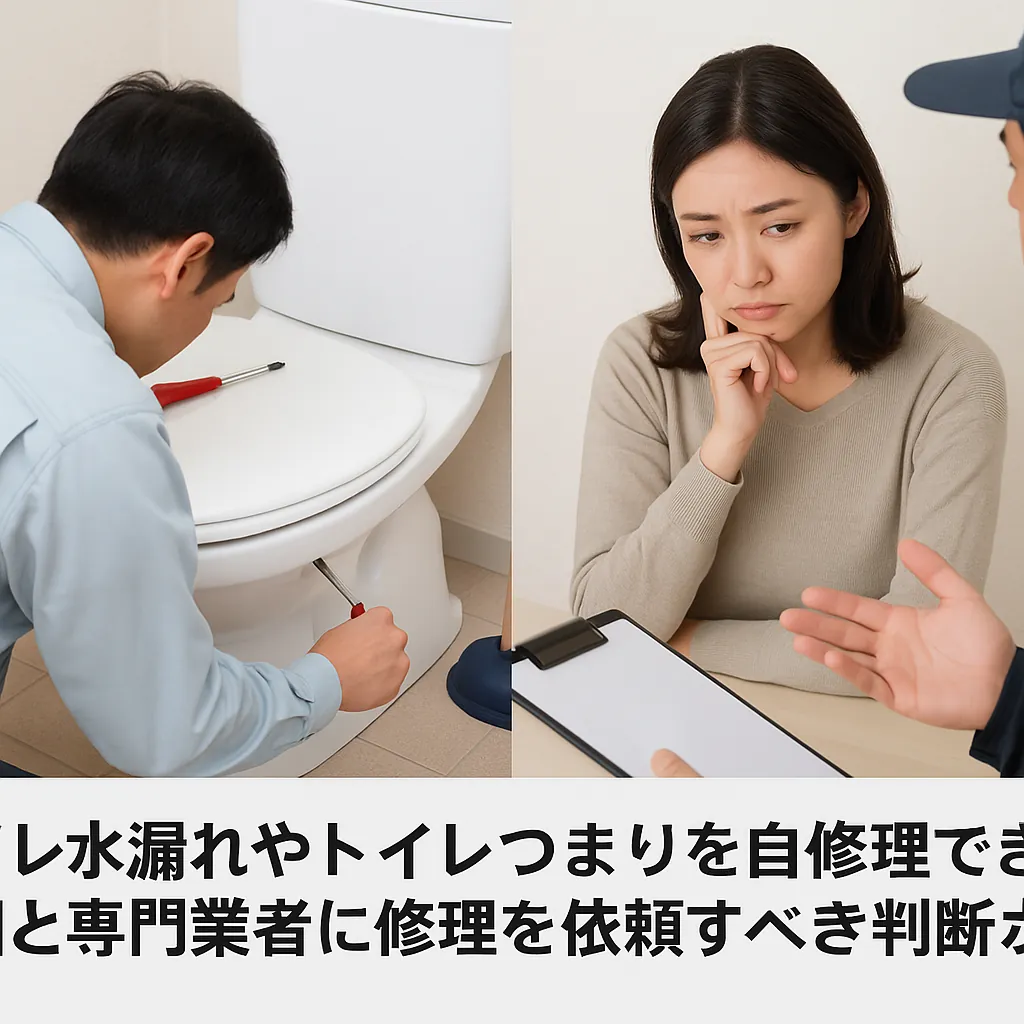 自力修理の限界と専門業者に依頼したほうがよいケース